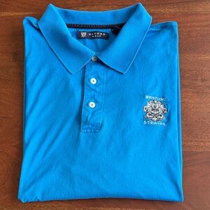 Oxford Golf Vibrant Blue Polo Shirt - Whistling Straits logo!